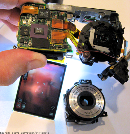 camera disassembled